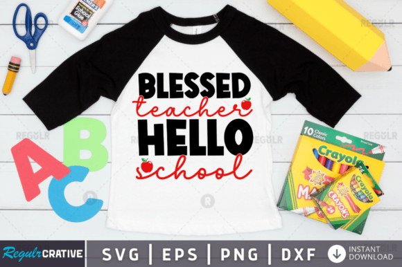 Reviewing FREE Blessed Teacher Hello School