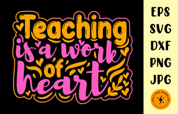 Teaching is a Work of Heart SVG: A Designer’s Review